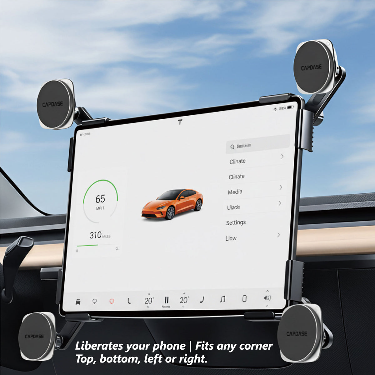 Wireless Charge Magnetic Mount | MS Power III -Monitor Arm- 179