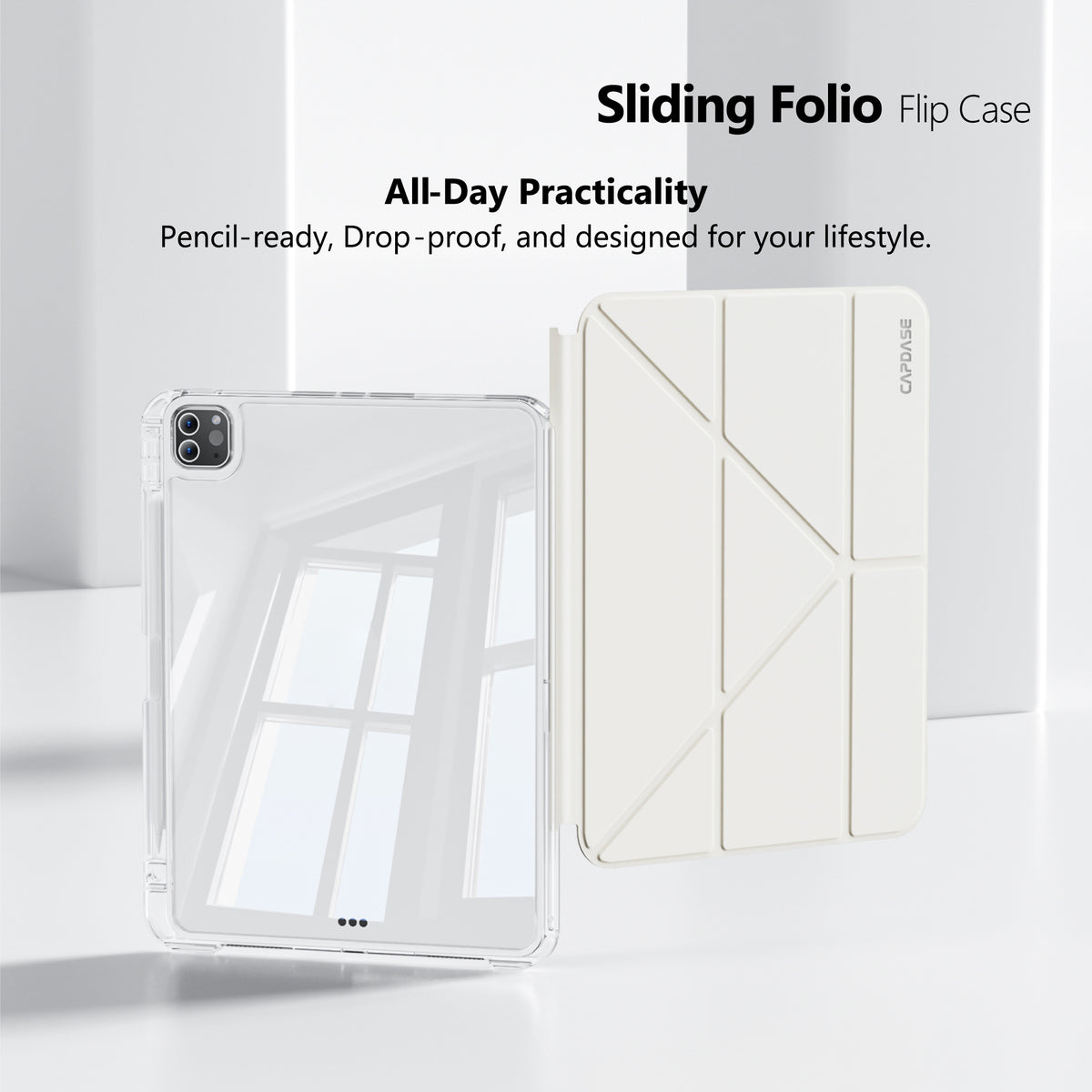 Sliding Folio Flip Case for iPad (A16) & iPad 10th  generation