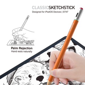 Stylus Pencil-ST47 | Classic SketchStick | Magnetic attachment | USB-C Fast charging | Green | Orange | Yellow
