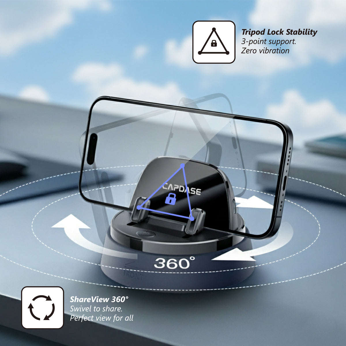 Dashboard Dock Mount | AX Spin 