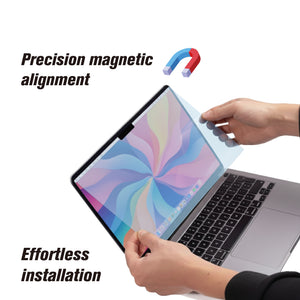 MacBook Pro 13-inch ( 2022-2017 ) | MacBook Air ( 2020-2018 ) | EyecCare Film | Colorless Anti-Blue Light | UV Protection | Detachable Magnetic ScreenGUARD-DMF