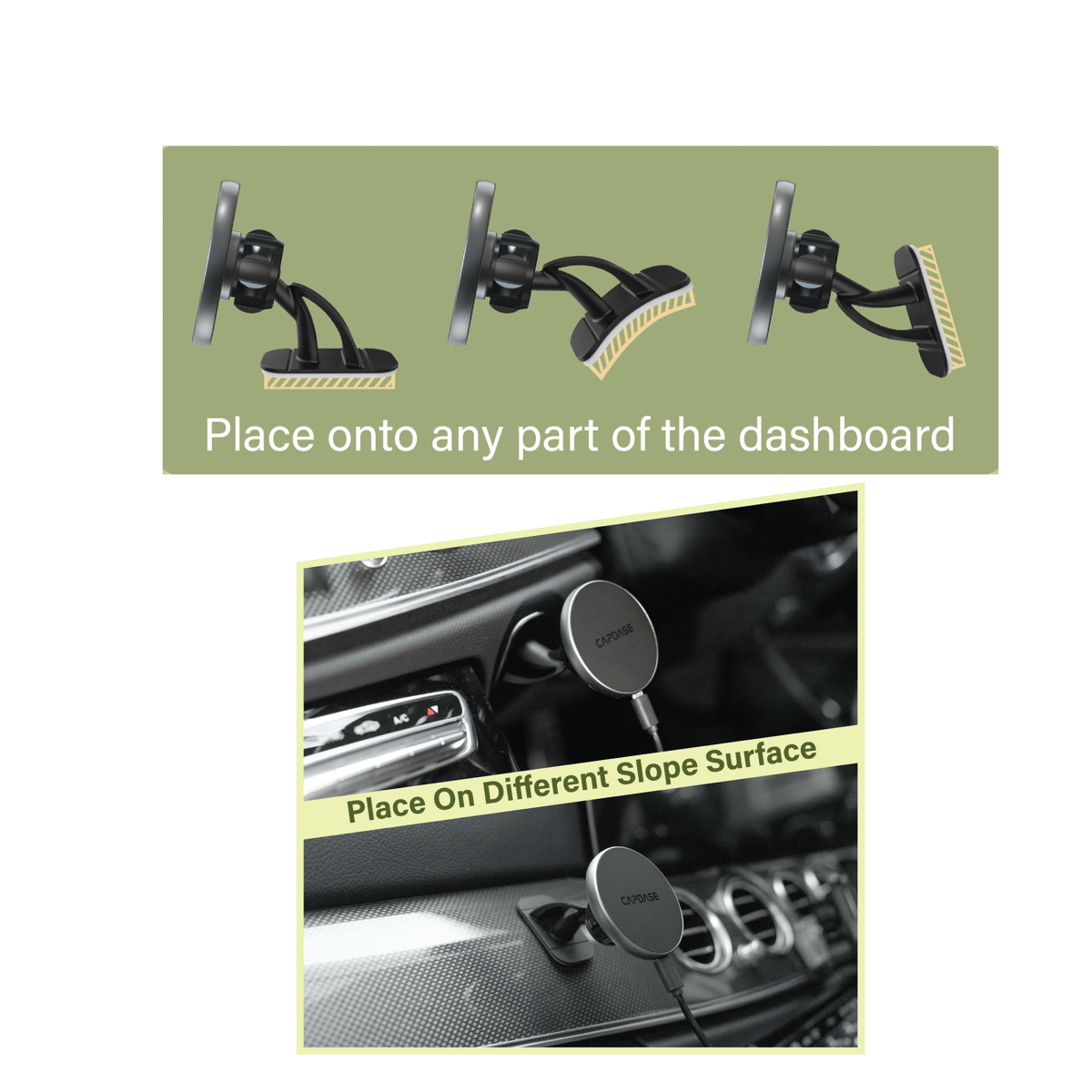 Wireless Charging Magnetic Mount - Wind/Dash | MS Power III-mini Tack-154
