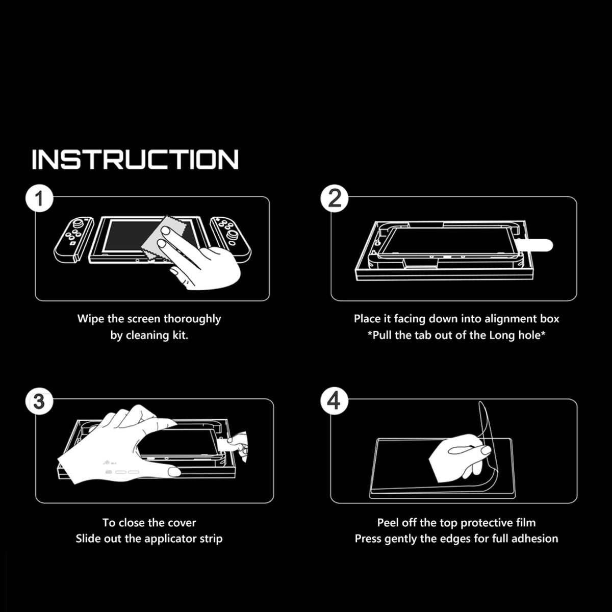 Switch 2 SnapFit Auto Align High Aluminum Glass Ultra Clear Screen Protector