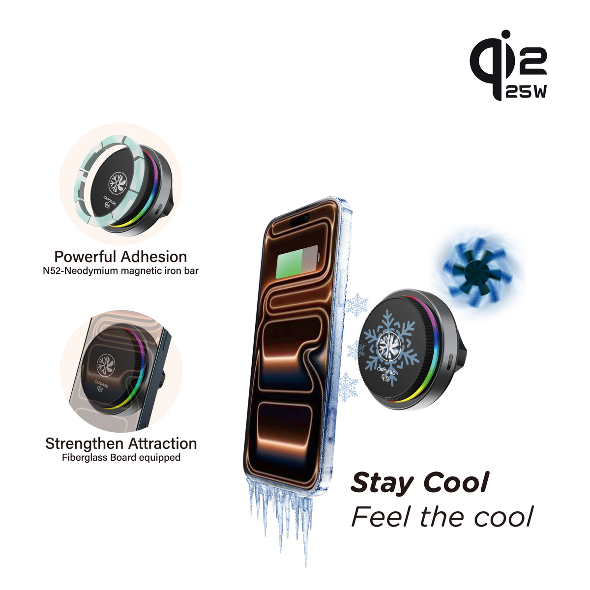 Wireless Charging Magnetic Mount - Wind/Dash | M-PC Power - Telescopic Arm