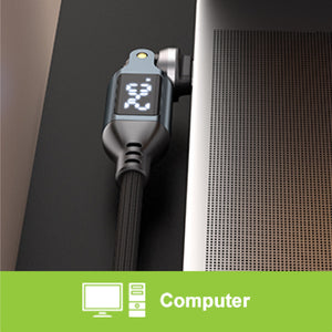 USB-C To USB-C Cable / Rotary 540-DSP-1M / Space Grey/Black