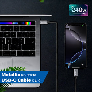 &nbsp;CAPDASE Metallic-KR-CC240 USB-C to USB-C Cable (1M)