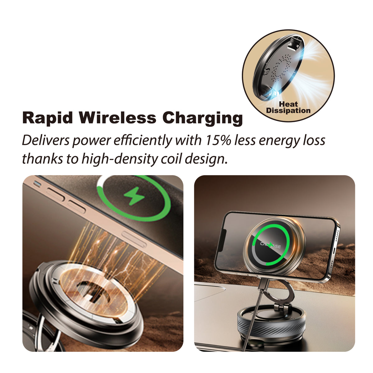 Wireless Charging Magnetic Mount - Wind/Dash | VS Circular 