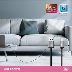 CAPDASE Metallic Series USB-C to USB-C Cable (3M)