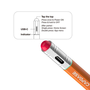 Stylus Pencil-ST47 | Classic SketchStick | Magnetic attachment | USB-C Fast charging | Green | Orange | Yellow