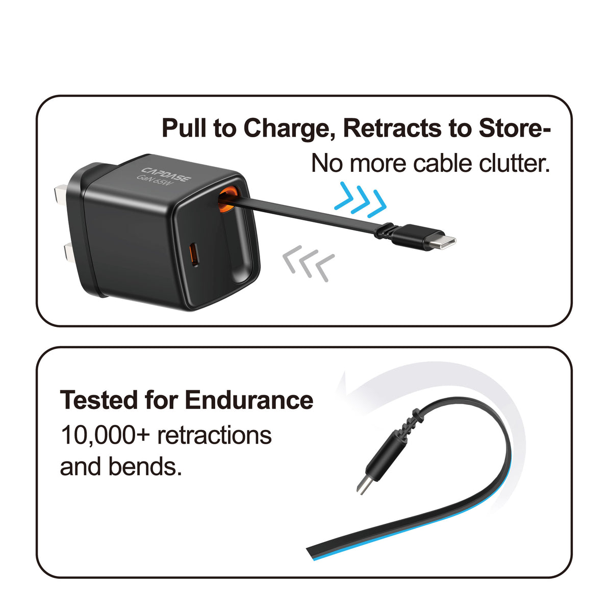 GaN Wall Charger | Ranger Reel CC65S_UK