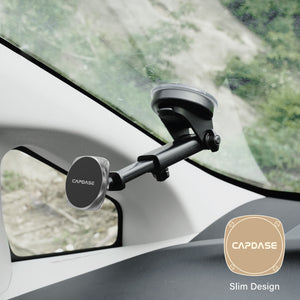 MagSafe Car Mount | Telescopic Arm-141| Windshield & Dashboard | Magnetic Mount | Squarer II Powerful magnetic grip.