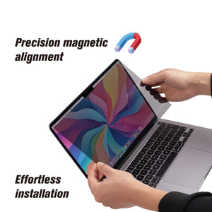 MacBook Air 13.6-inch ( 2022-2026 ) | PrivacyGuard | Anti-Spy | Anti-Blue Light | UV Protection | Detachable Magnetic ScreenGUARD-DMF-Privacy ABL