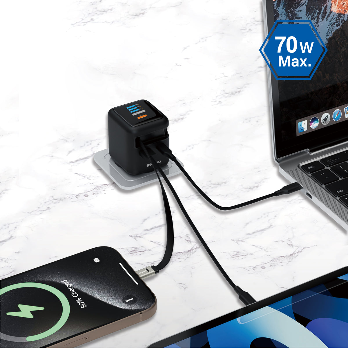 GaN Wall Charger | Ranger Reel C2P70S_UK