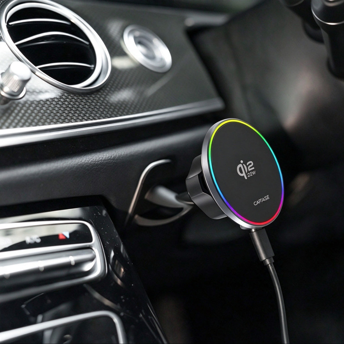 25W Qi2.2 Certified | MagSafe Slim Mount | Wireless Charging | mini Tack-154 | secure on dashboards, home desks, or anywhere.