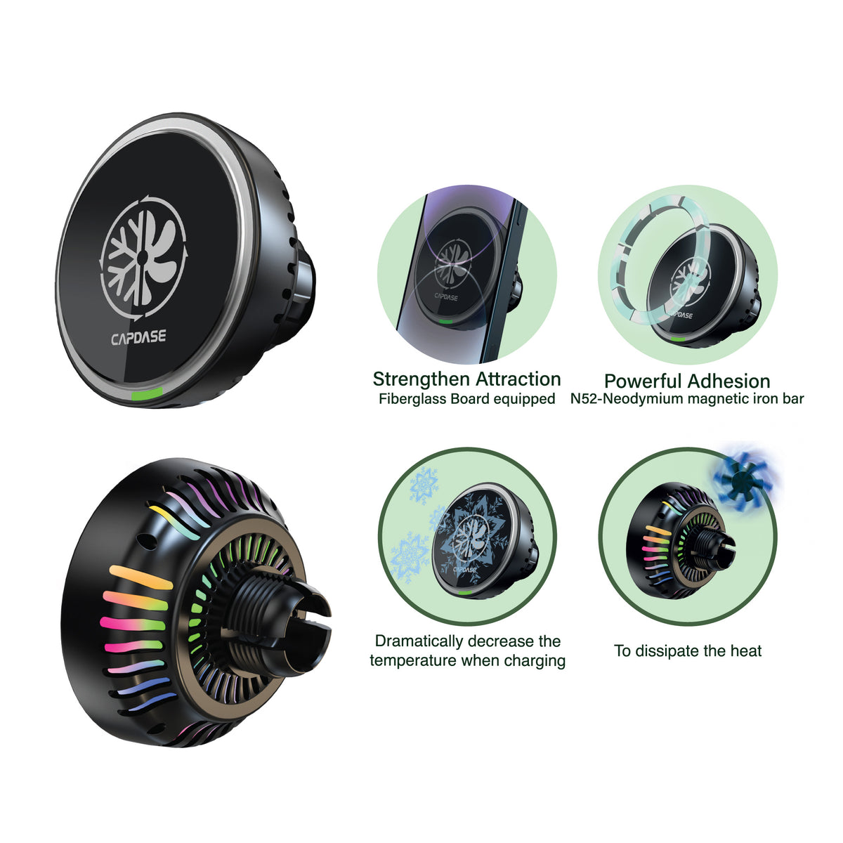 Wireless Charge Magnetic Mount| M-CM Power III  - Telescopic Arm