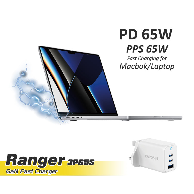 GaN Wall Charger RangerUL 3P65S_UK