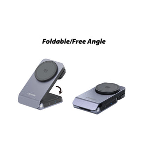 Cooling | Qi2.2 | Foldable | 3 in 1 MagSafe Stand | 25W Wireless Charging | Smartphone, Earphone, Watch | Q-Touch DFC25
