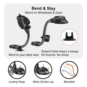 Wireless Charging Auto Mount | AI Power II-Reel-Gooseneck Arm 300mm