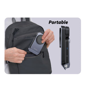 Cooling | Qi2.2 | Foldable | 3 in 1 MagSafe Stand | 25W Wireless Charging | Smartphone, Earphone, Watch | Q-Touch DFC25