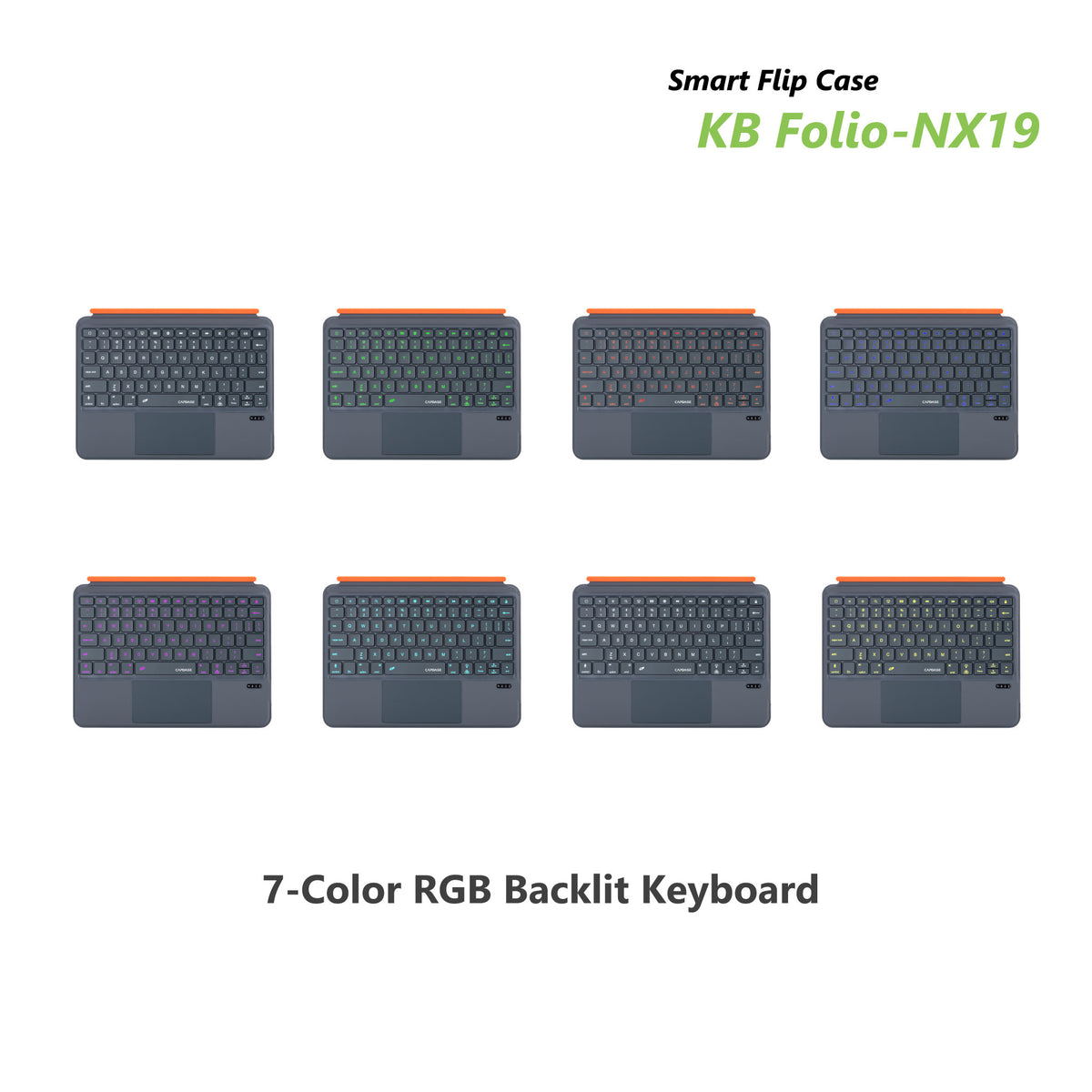 iPad Air 11 (M4/M3/M2) | iPad (A16) | iPad (10/9/8th generation) | iPad Air (5/4th generation) | iPad Pro 11 (4/3/2 generation) | Keyboard Folio – NX19 Kit | Black