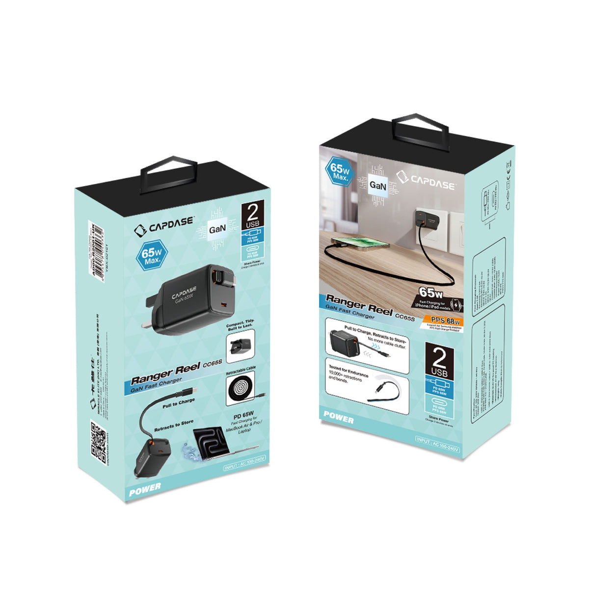 GaN Wall Charger | Ranger Reel CC65S_UK