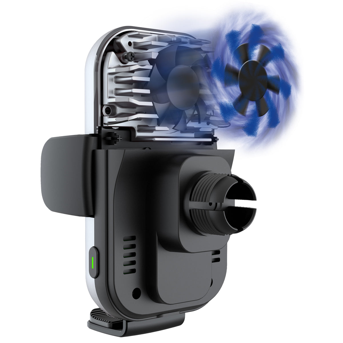 Cooling | 15W Wireless Charging | Auto-Clamp Mount | ACM Power II Car Mount | Telescopic Arm