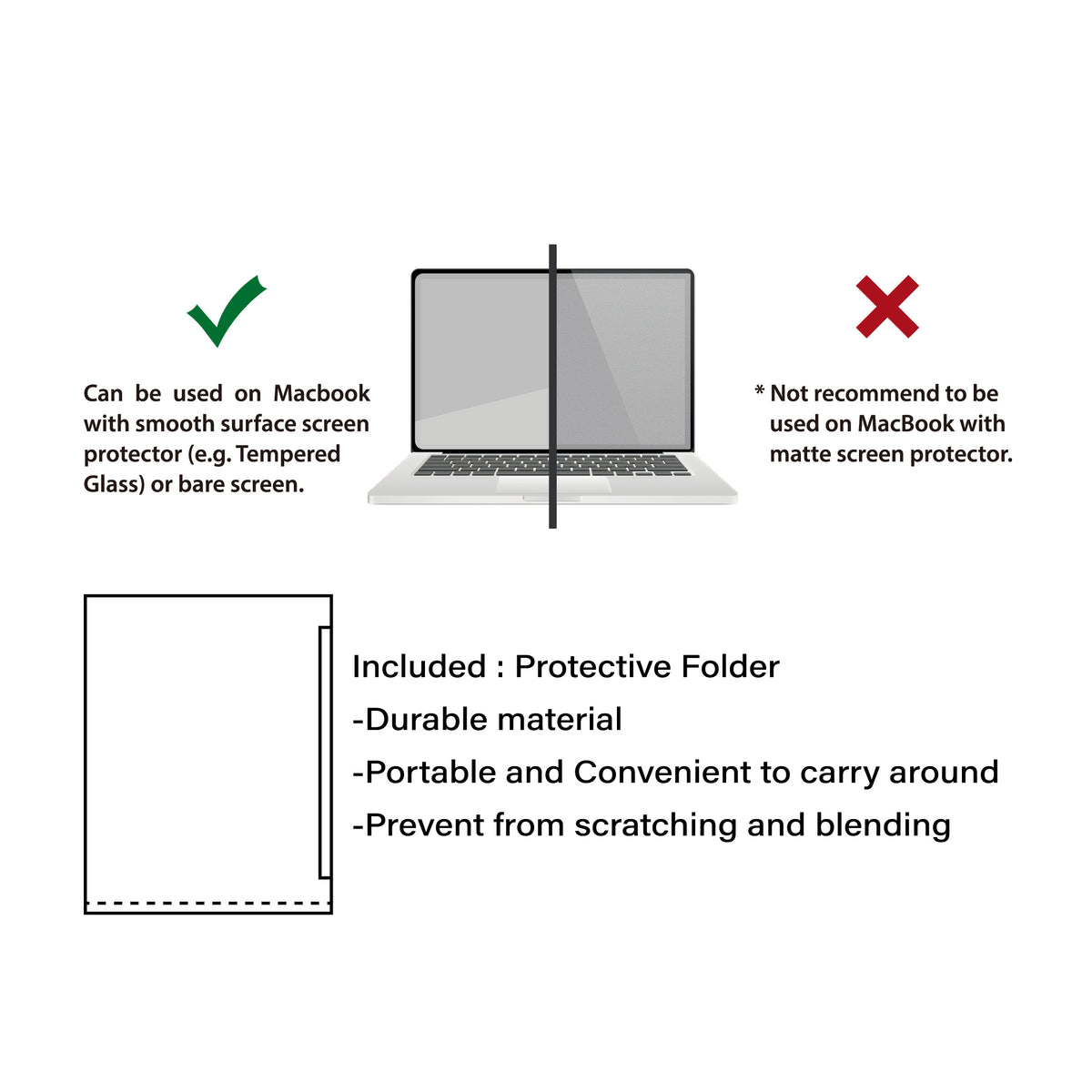 MacBook Air 13.6-inch ( 2022-2026 ) | PrivacyGuard | Anti-Spy | Anti-Blue Light | UV Protection | Detachable Magnetic ScreenGUARD-DMF-Privacy ABL