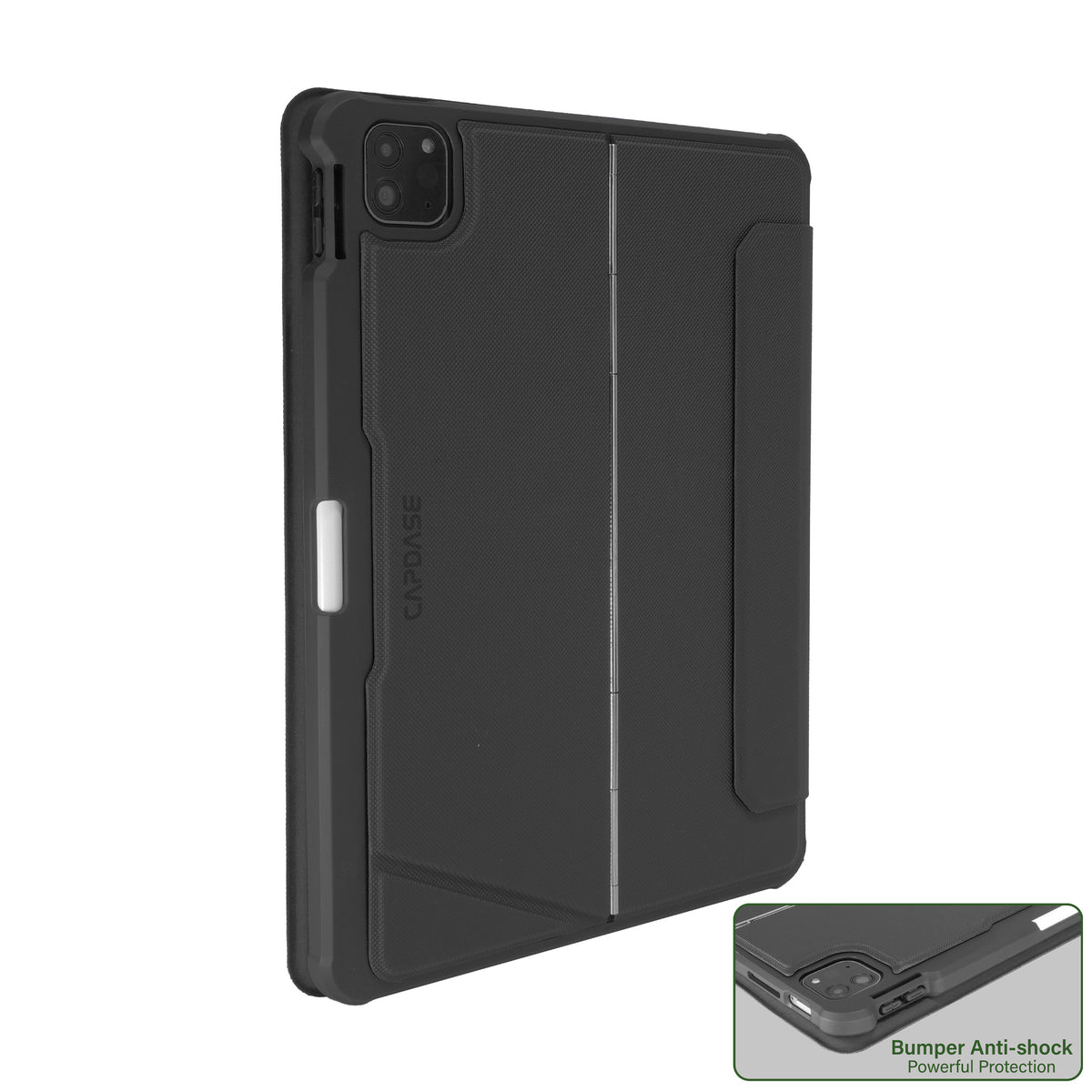 iPad Air 13 (M4/M3/M2) | iPad Pro 12.9 (6/5/4/3 generation / 2022~2018) | Keyboard Bumper Folio Case | Trackpad | Black