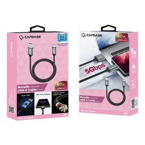 CAPDASE Metallic Series USB-C to USB-A Cable (2M)