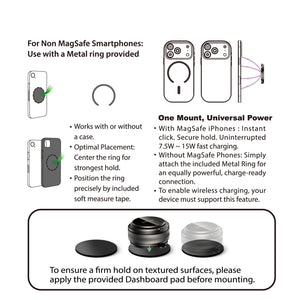 Wireless Charging Magnetic Mount - Wind/Dash | VS Circular 