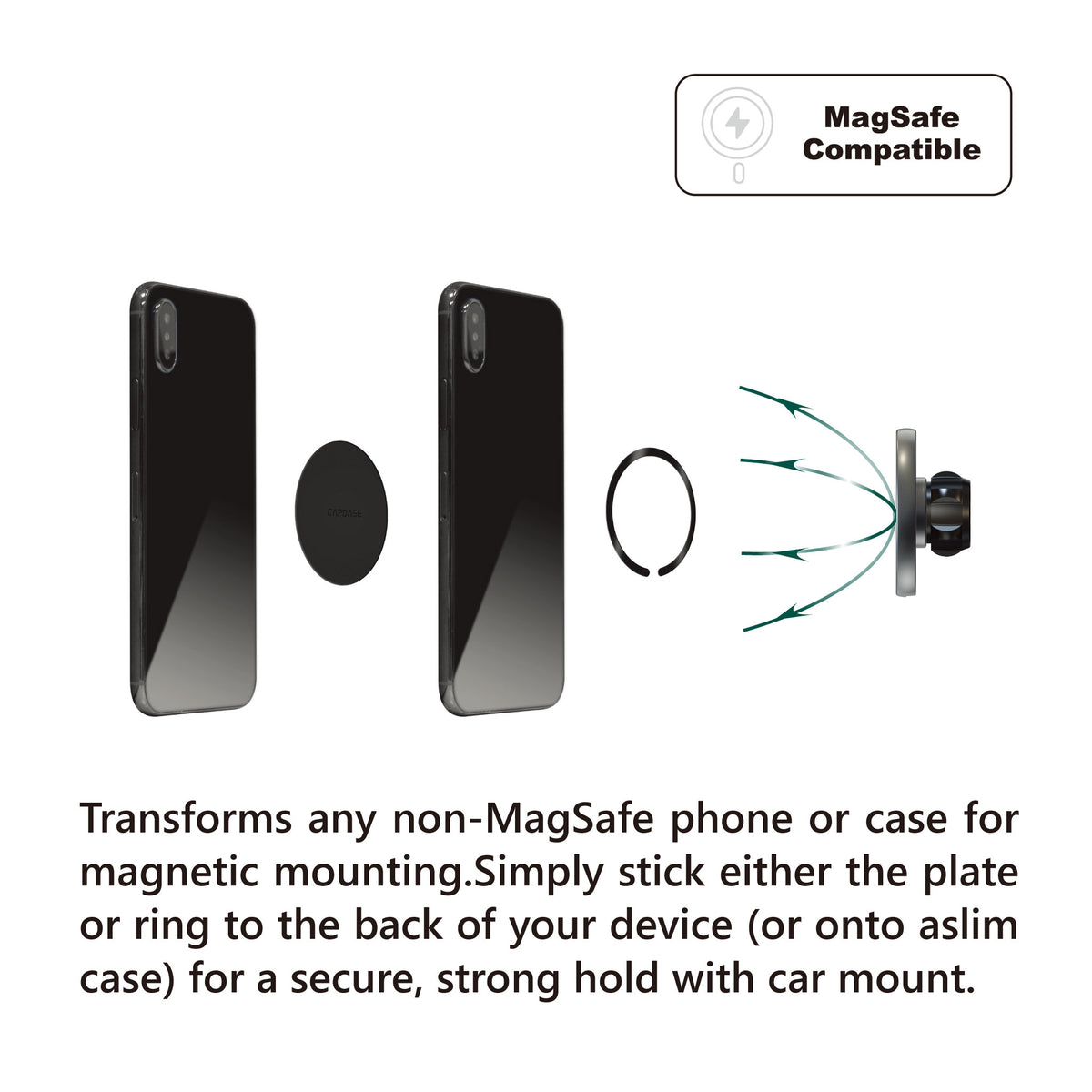 Wireless Charging Magnetic Mount - Wind/Dash | MS Power III - Vent Clip-85