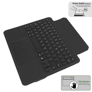 iPad Air 13 (M4/M3/M2) | iPad Pro 12.9 (6/5/4/3 generation / 2022~2018) | Keyboard Bumper Folio Case | Trackpad | Black