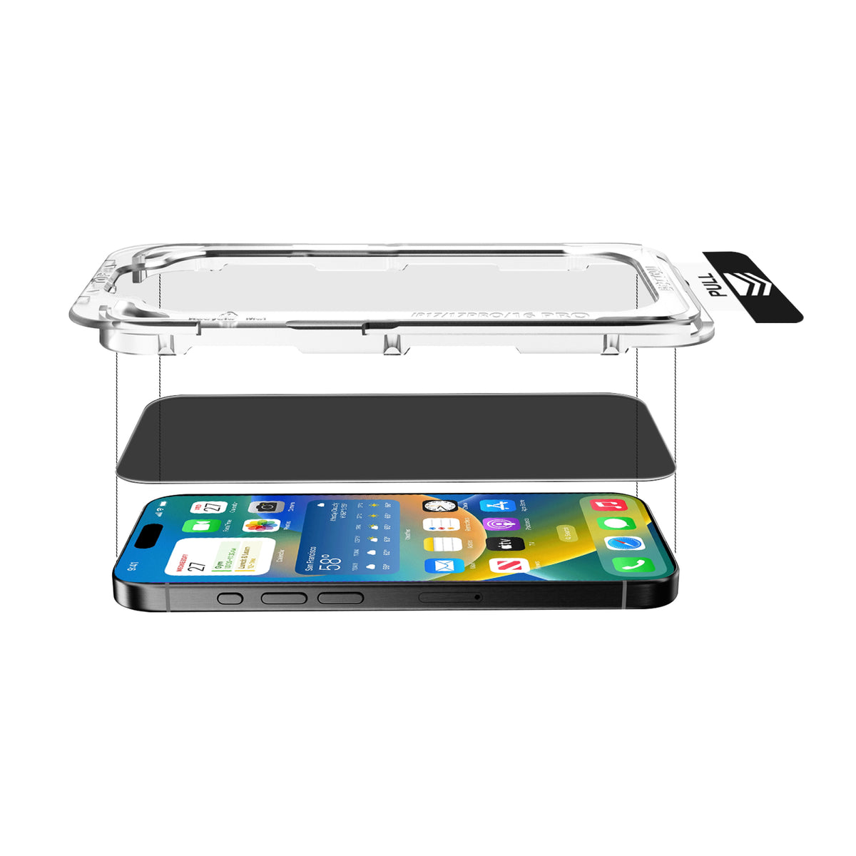 iPhone 17 / 17 Pro / 16 Pro SnapFit Auto-Align Tempered Glass High Aluminum Glass Privacy Anti Spy Screen Protector
CAPDASE PrivacyGuard SnapFit 自動定位鋼化玻璃膜 – 防窺版