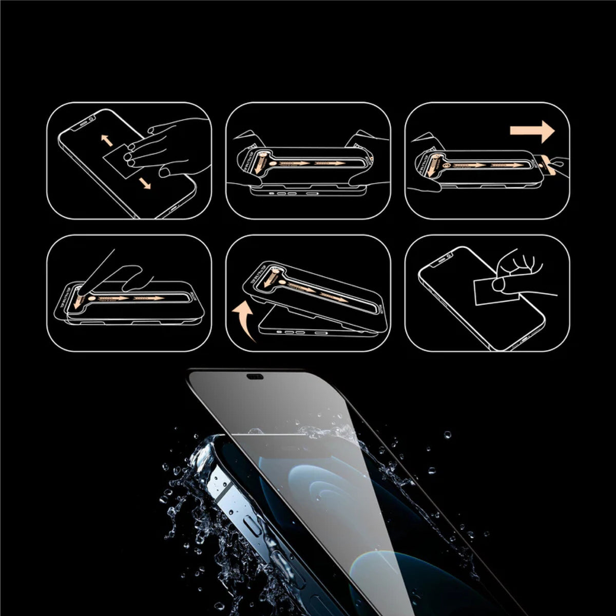 iPhone 17 / 17 Pro / 16 Pro SnapFit Auto-Align Tempered Glass High Aluminum Glass Ultra Clear Screen Protector
CAPDASE SnapFit自動定位鋼化玻璃貼 – 高清版