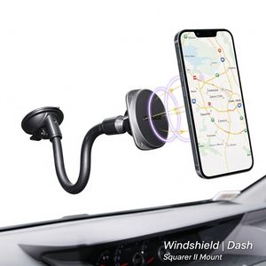 SQUARER II Magnetic Car Mount Suction Cup PRO - Gooseneck Arm 250mm