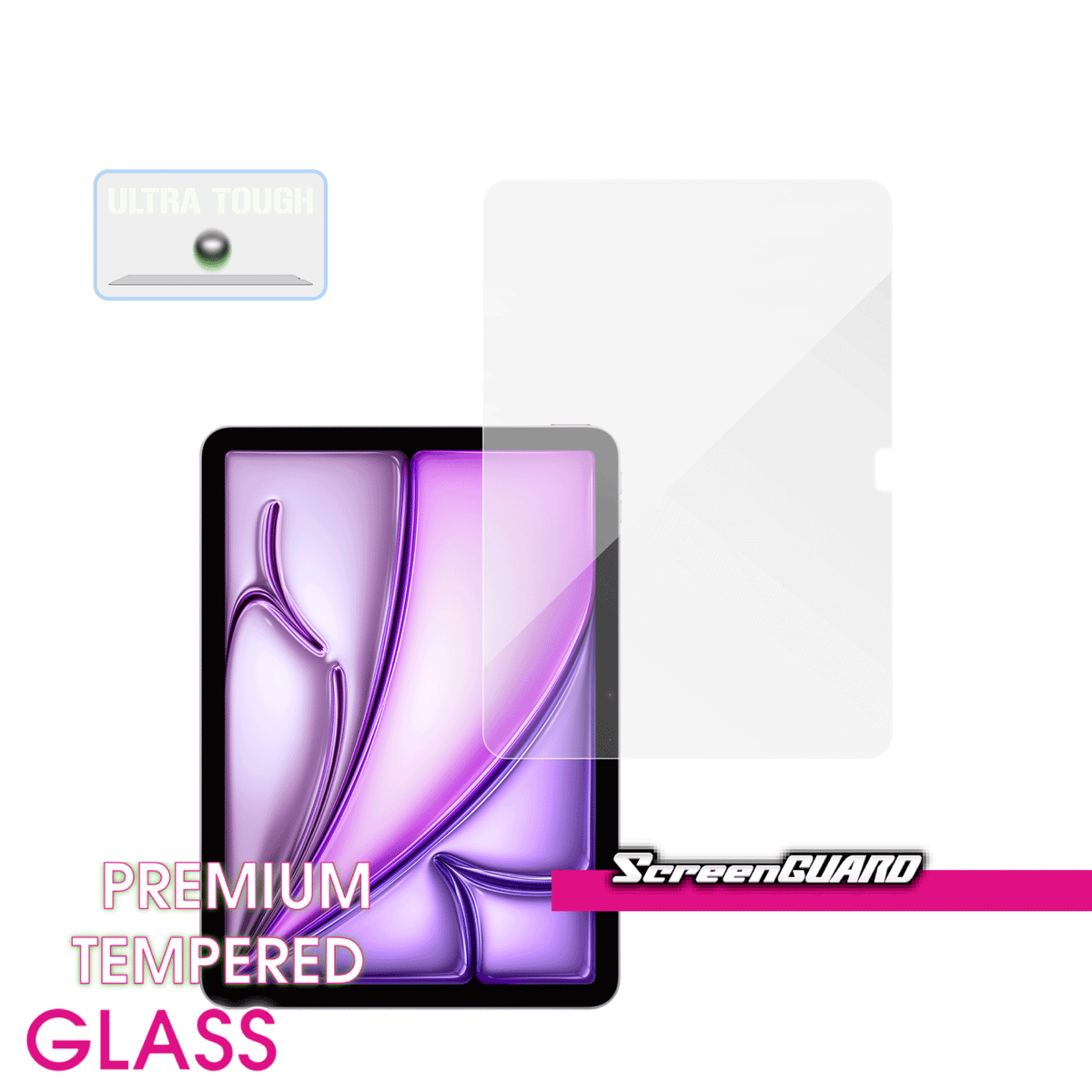 Ultra-Clear UT33 Tempered Glass for iPad Air 13-inch 2024