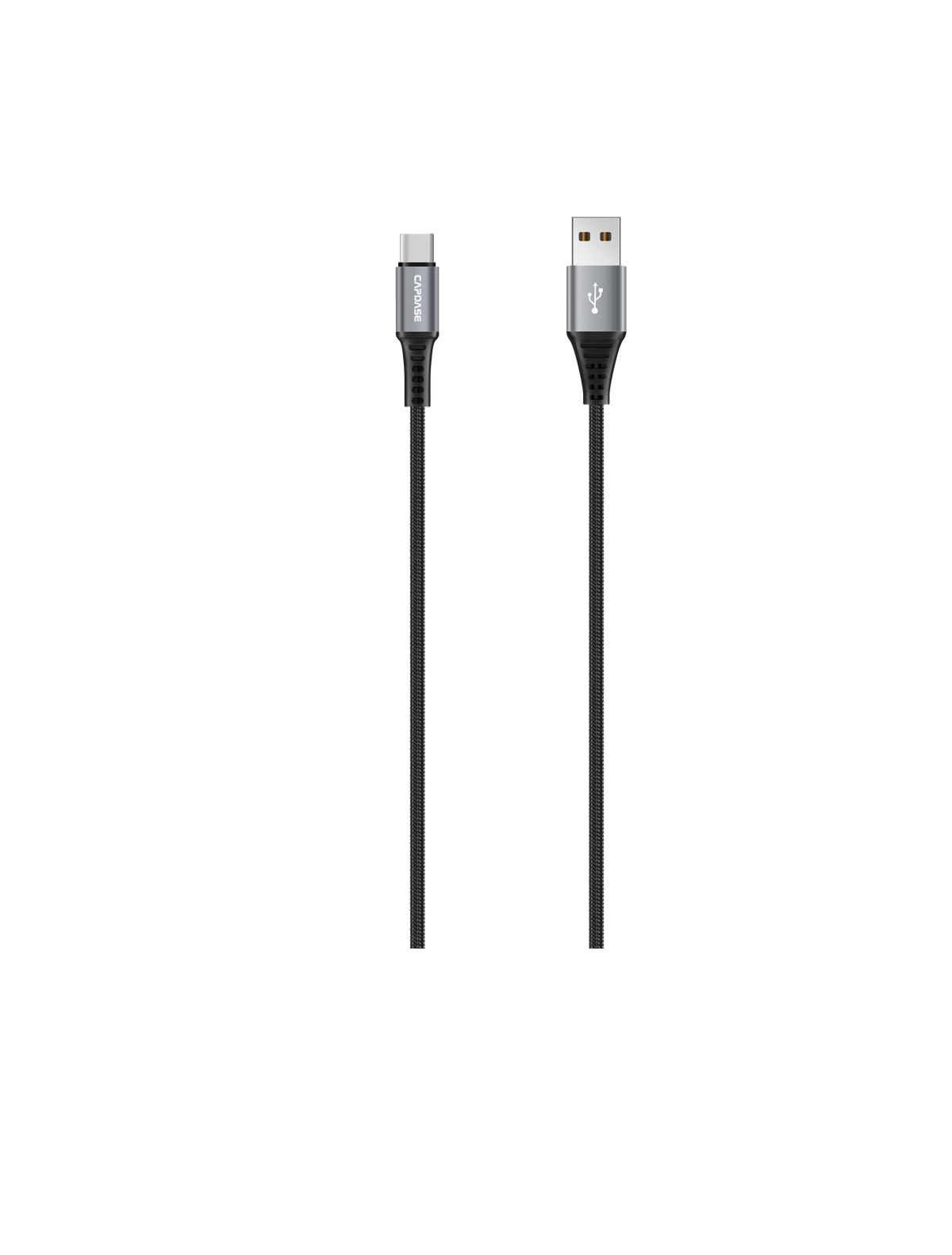 28cm | 5A | Short Fast Charge cable | Metallic USB-C to USB-A Cable | QC3.0, SuperCharge, VOOC Charge, AFC, Dash Charge.