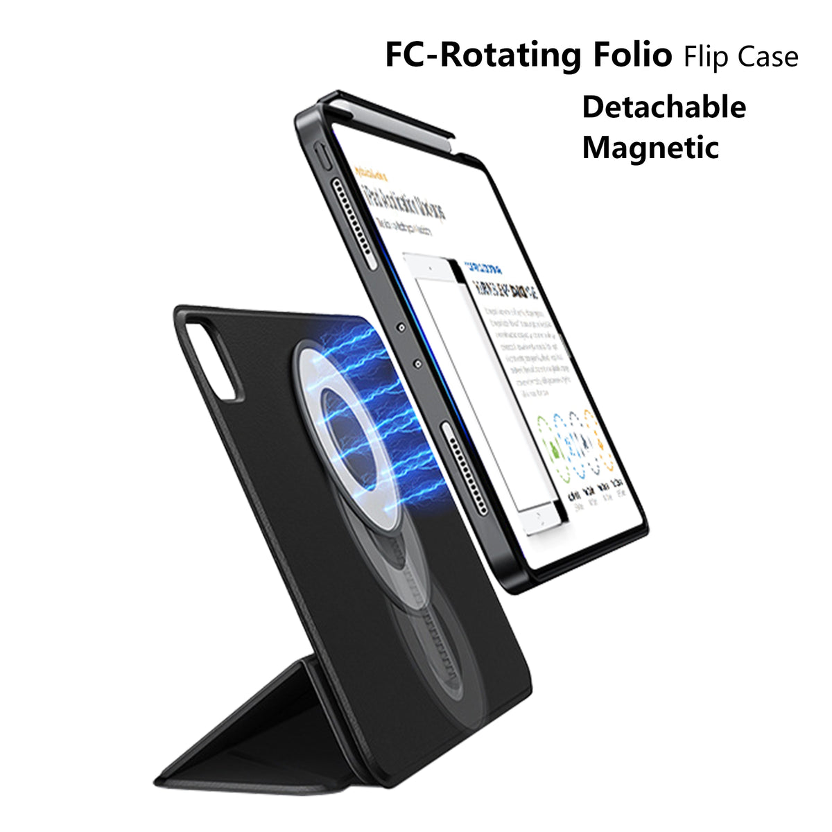 FC-Rotating Folio Flip Case for iPad Pro 13-inch M4 2024