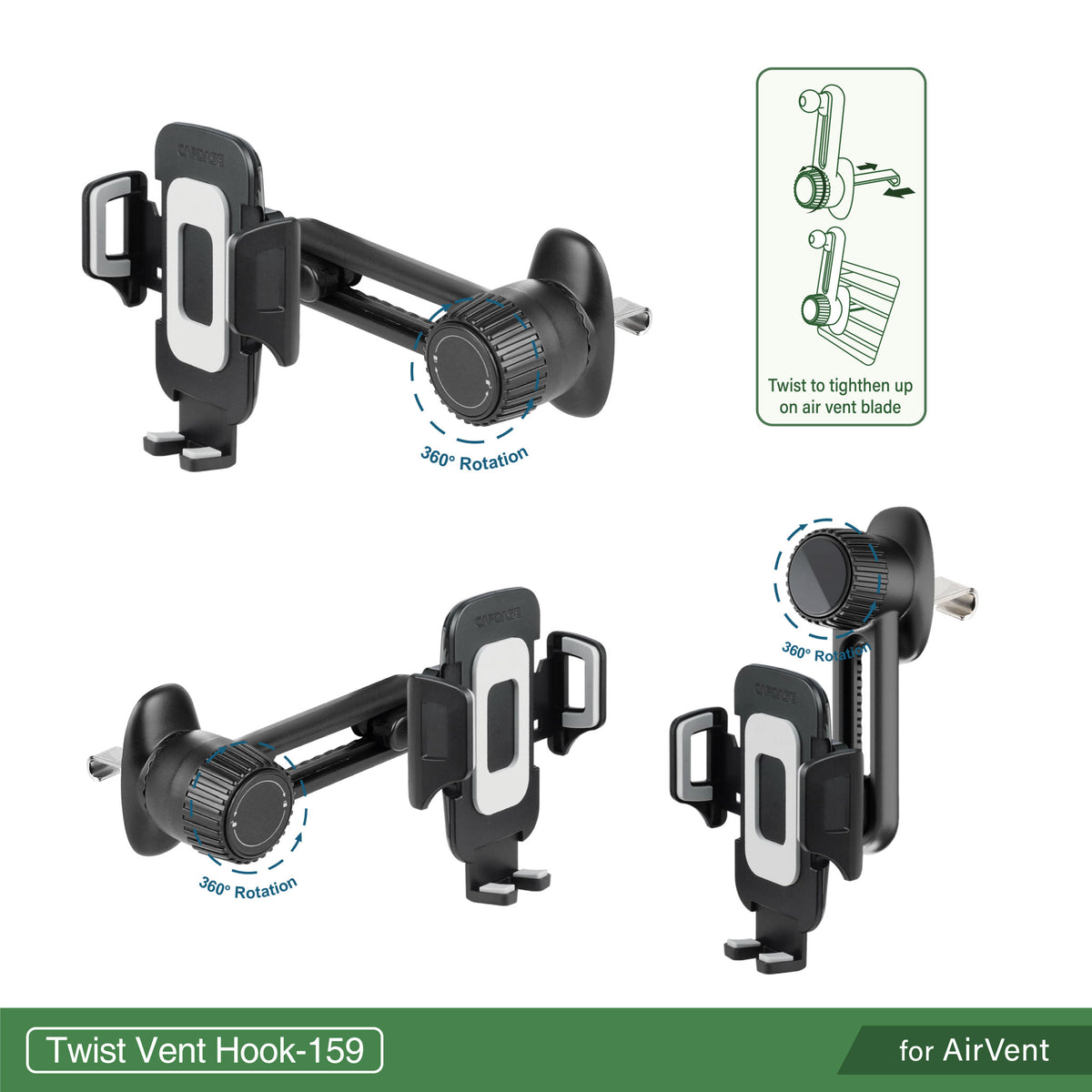 Sport Car Mount | Flexi II-Twist Vent hook-159