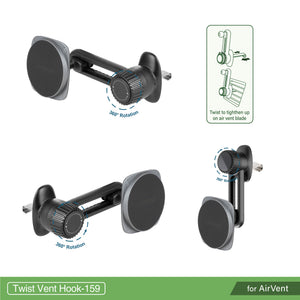 Magnetic Mount | Squarer II-Twist Vent hook-159