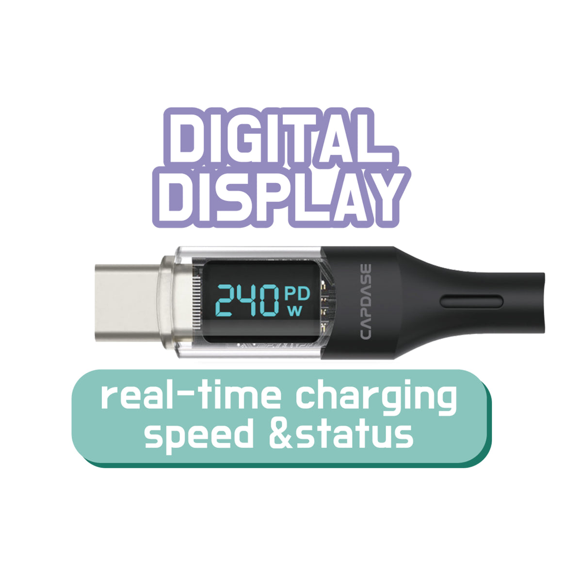 Display-CC240 USB-C To USB C Sync and Charge Cable 1.5M