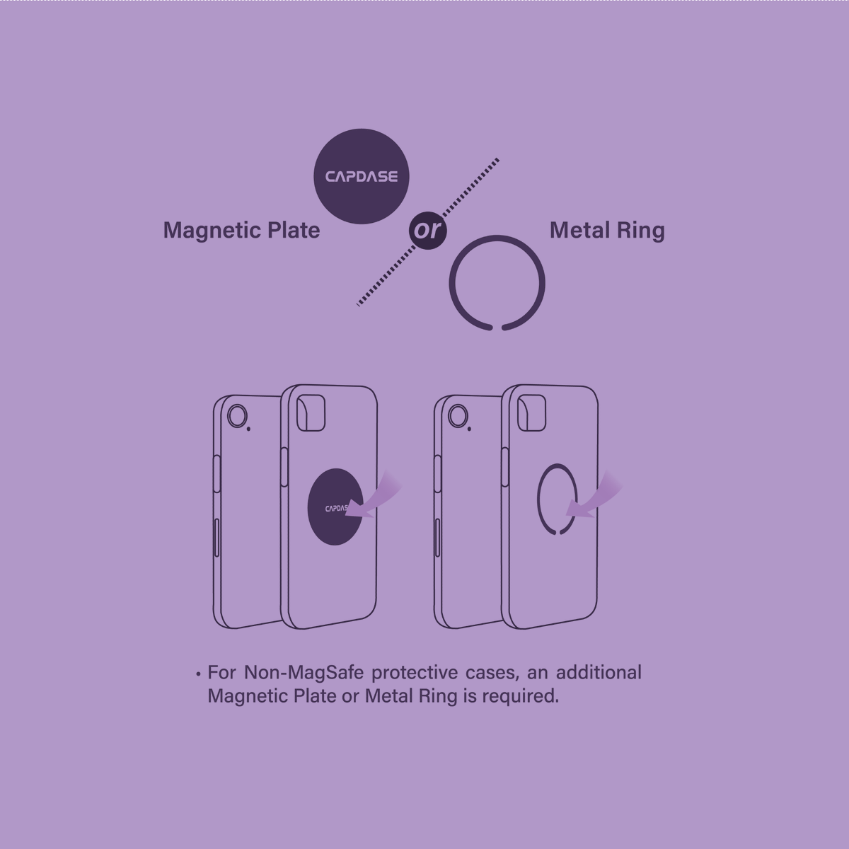 CIR Power Fast Wireless Charging Magnetic Car Mount Telescopic Arm