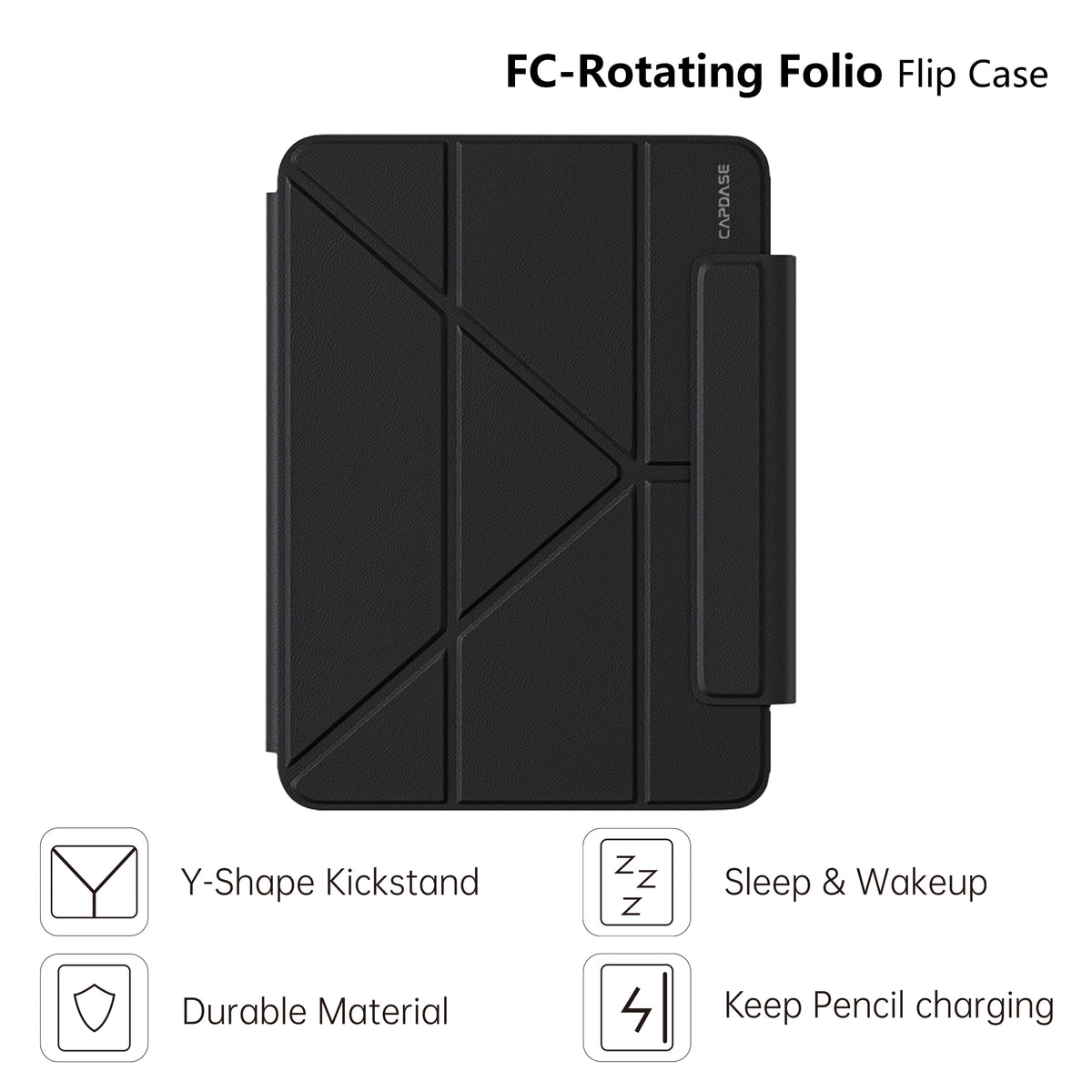 FC-Rotating Folio Flip Case for iPad Pro 13-inch M4 2024