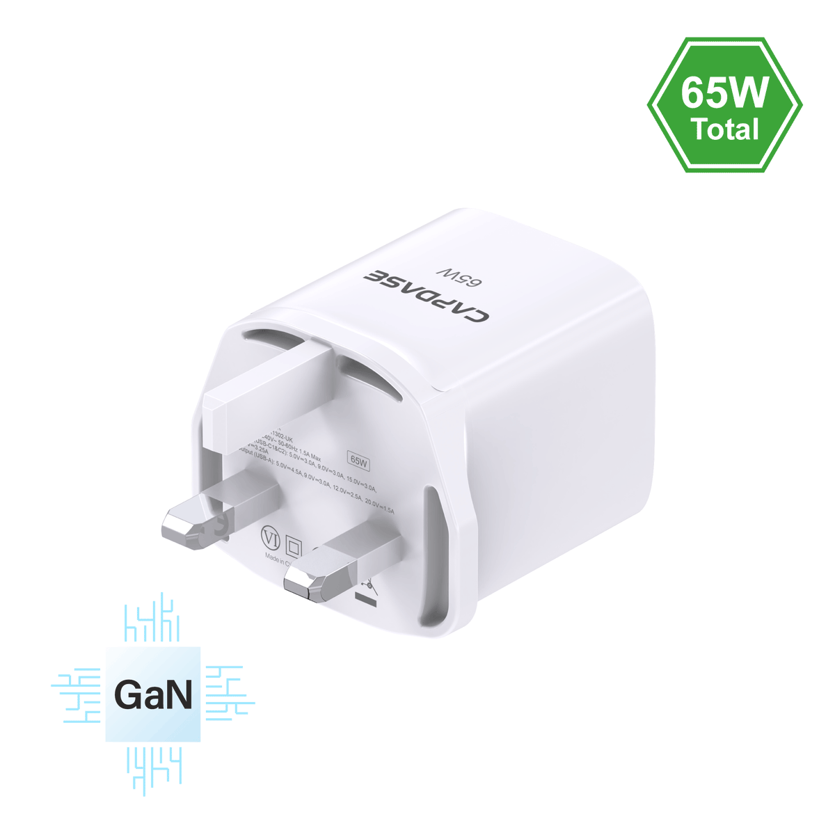 RANGER 3P65S_UK 65W GaN PD Wall Charger