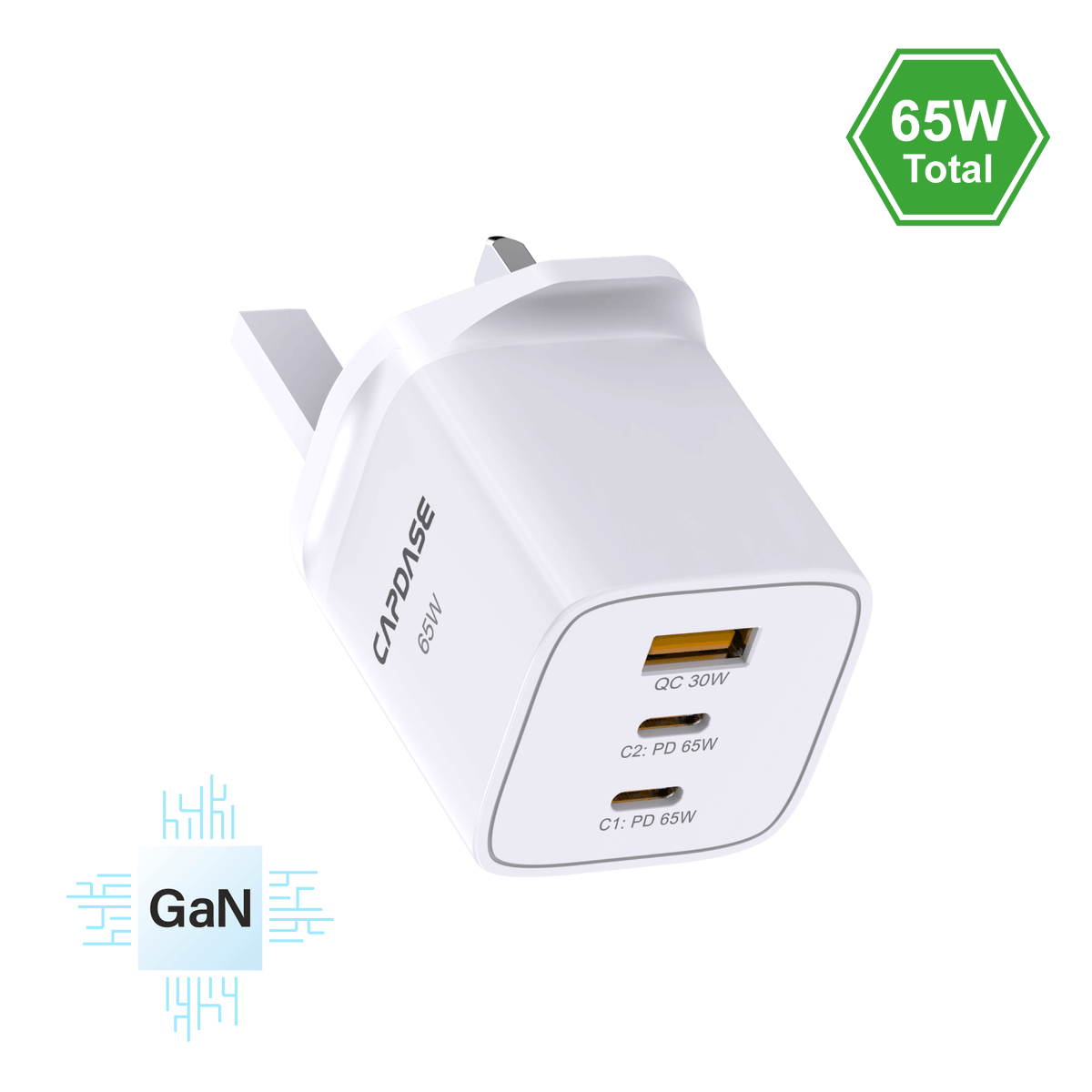 RANGER 3P65S_UK 65W GaN PD Wall Charger