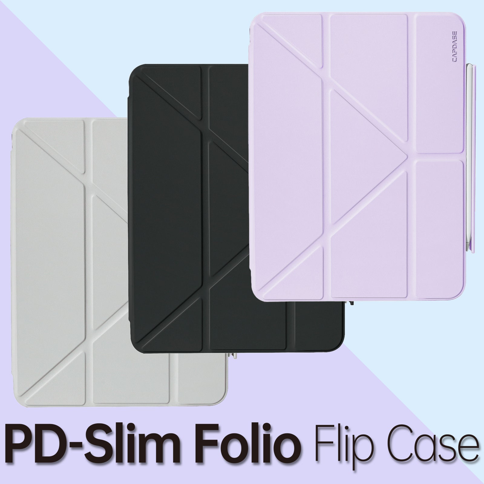 PD-Slim Folio Flip Case for iPad 10.2-inch