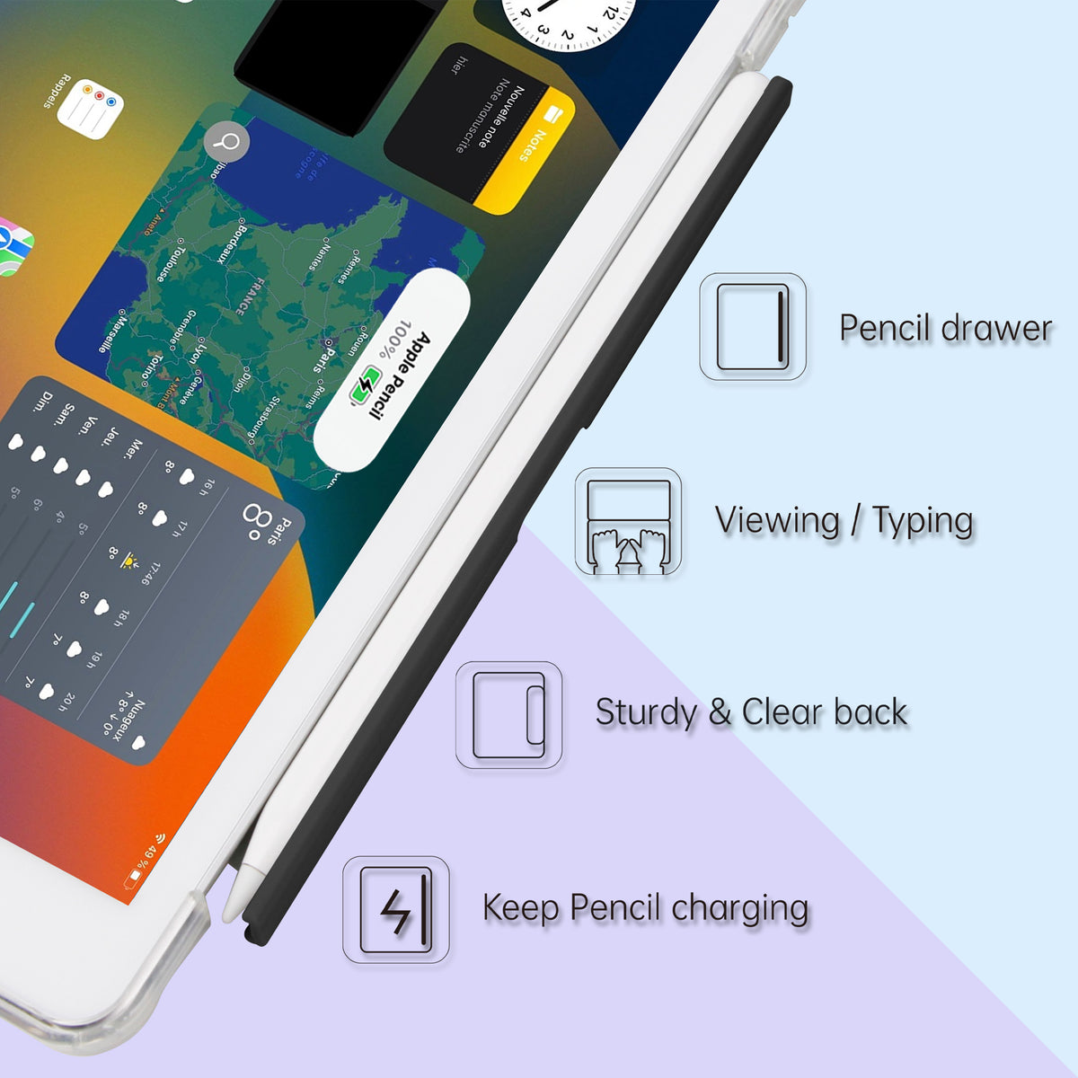 PD-Slim Folio Flip Case for iPad 10.9-inch