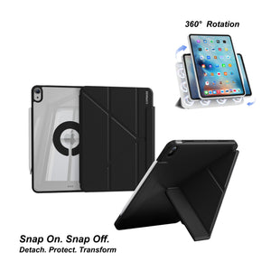 iPad (A16) | iPad (10th generation) | MR Folio | Magnetic Flip Case | Free Rotation | Black / Grey / Pink
