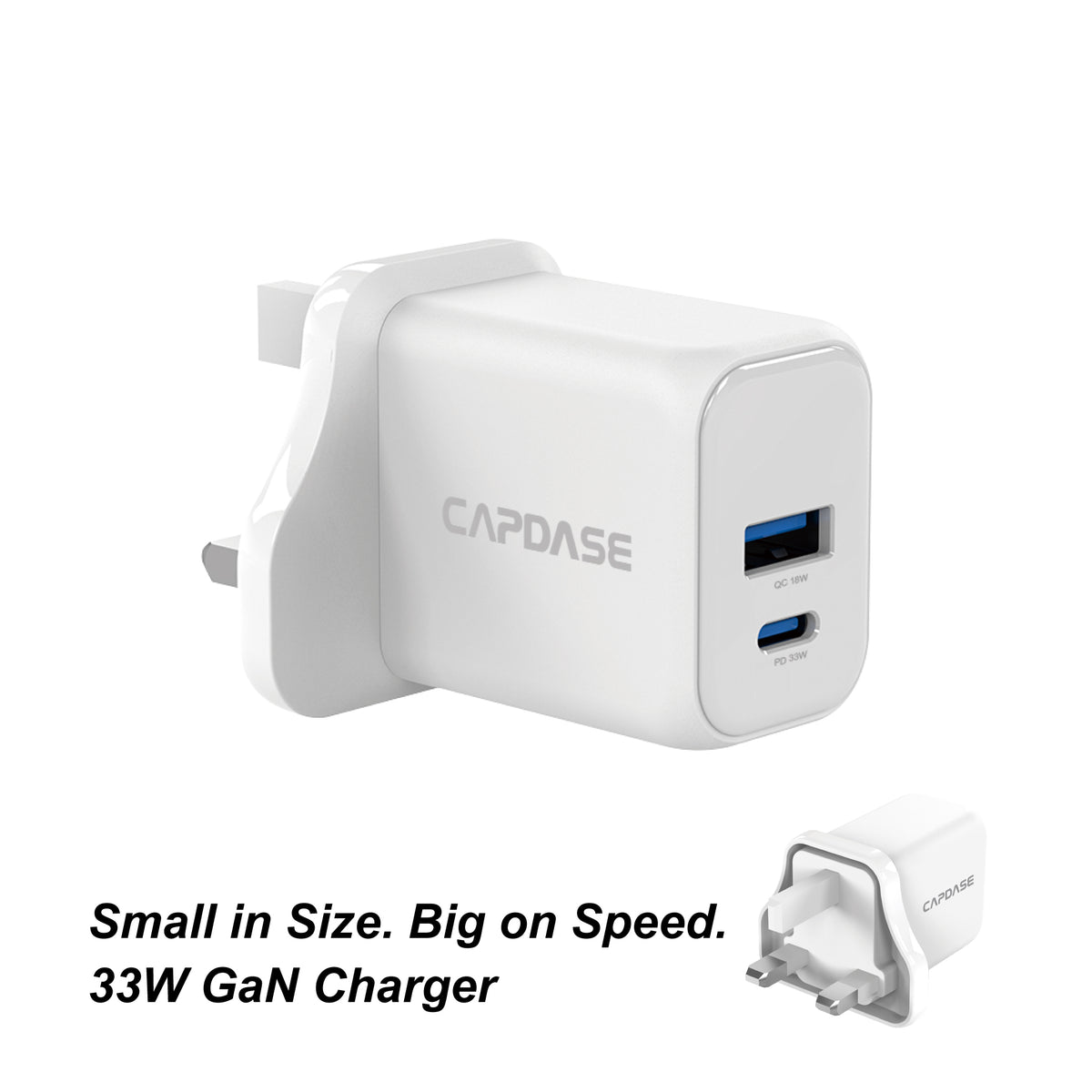 GaN Wall Charger RangerUL 2U33S_UK