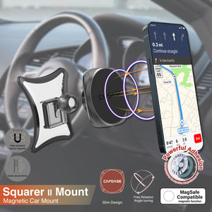 SQUARER II Magnetic Car Mount DSH Base-ADQ2 for Audi A3 / Q2L